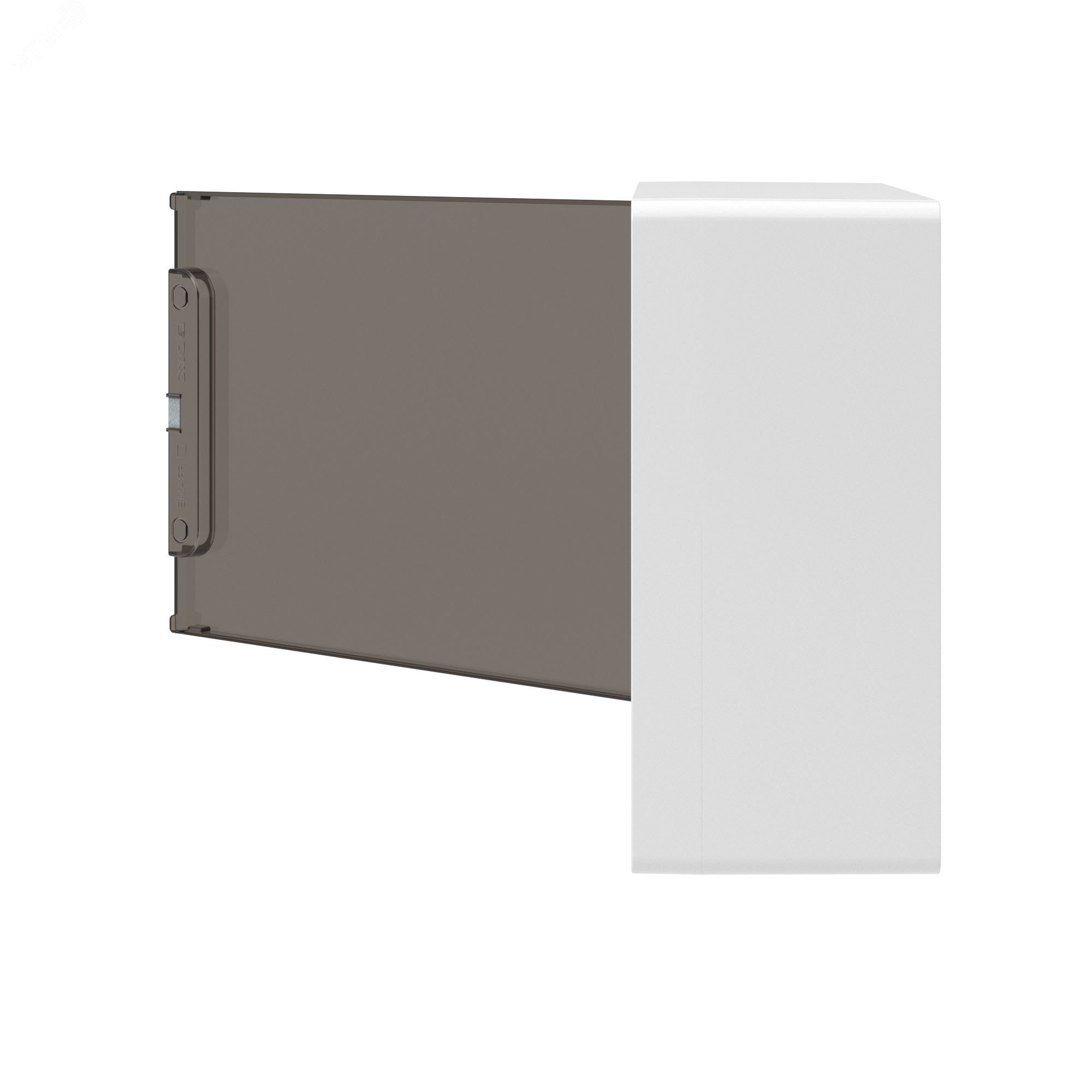 Щит 12 модулей настенный FRAME, белый, с тонированной дверцей, с 2 шинами PEN на 6 и 8 отверстий F12W1WD