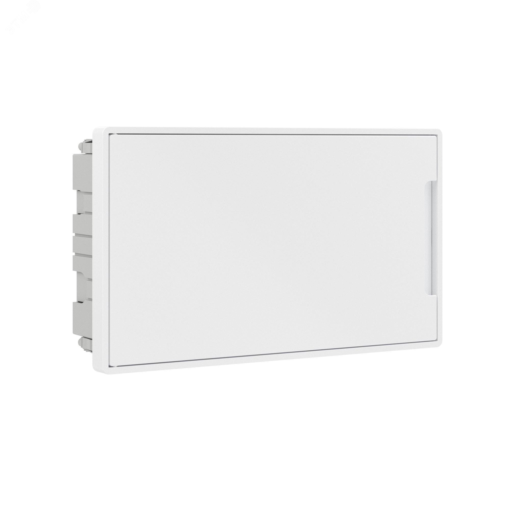 Щиток 18 мод встраиваемый FRAME ЩРв-П-18, белый, с белой дверцей, с 2  шинами PEN на 8 и 10 отв. F18B1WW DKC F18B1WW