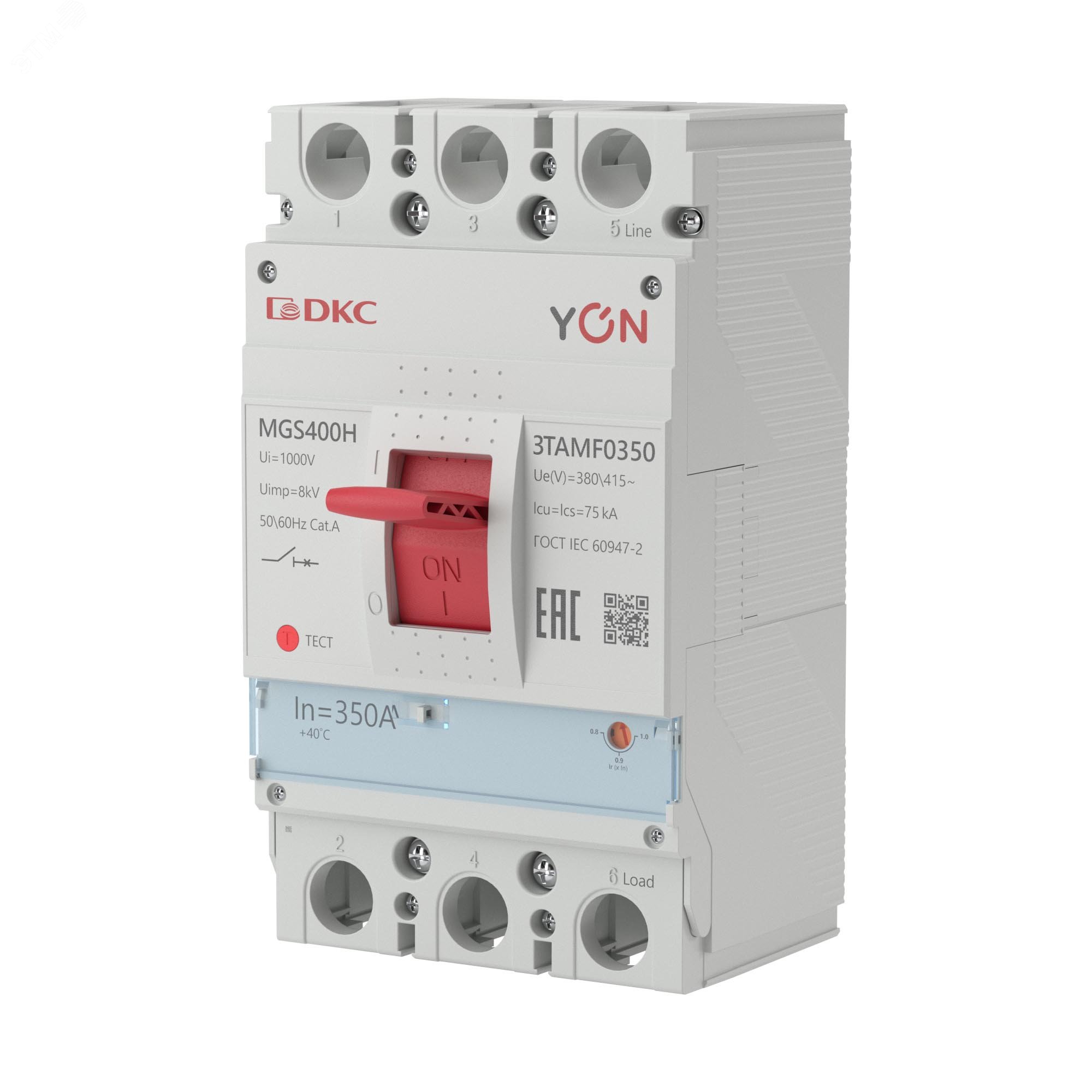 Авт.-выкл. YON MGS400 3P 280-350A 75kA