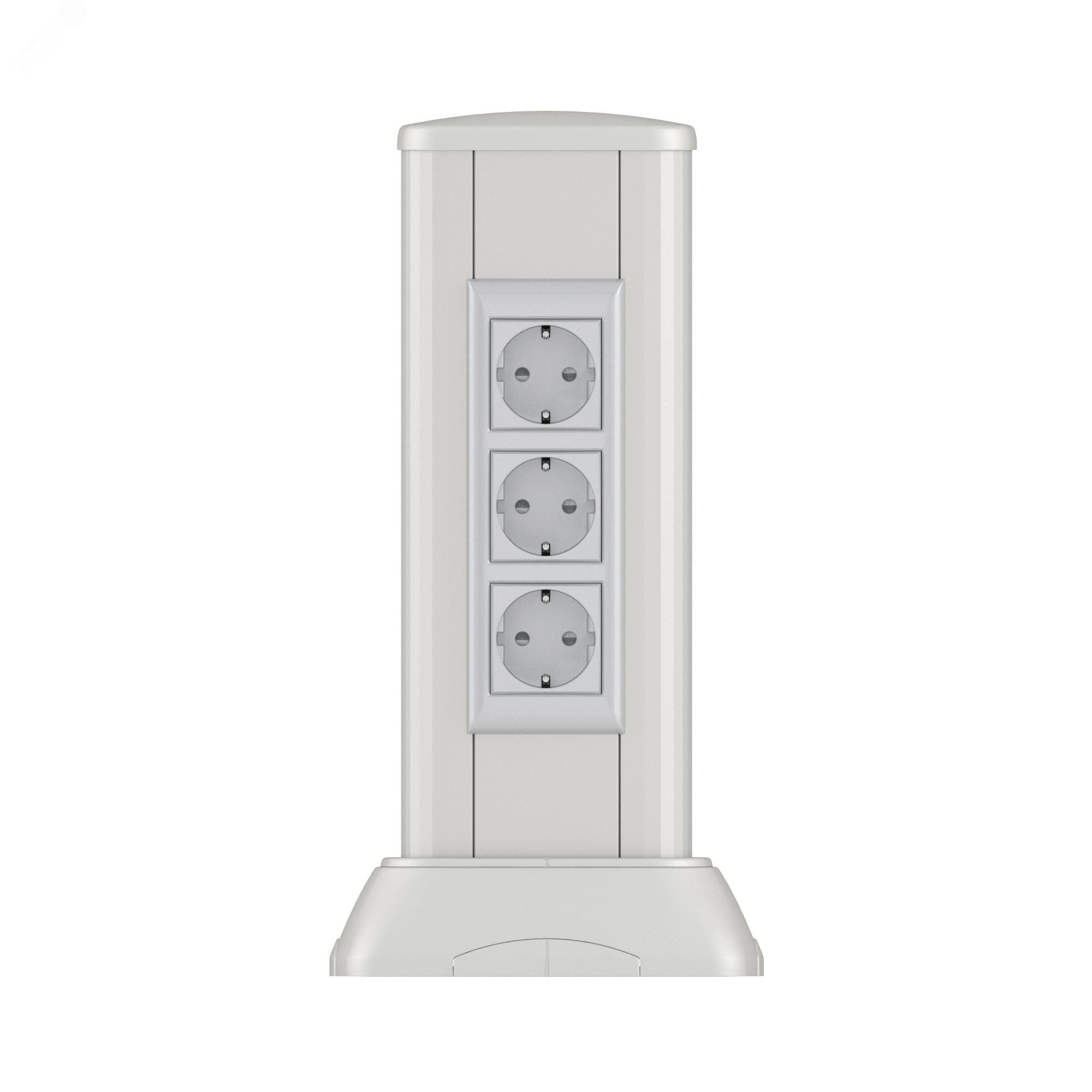 Миниколонна алюминиевая 0,35 м, цвет светло-серебристый металлик 19531