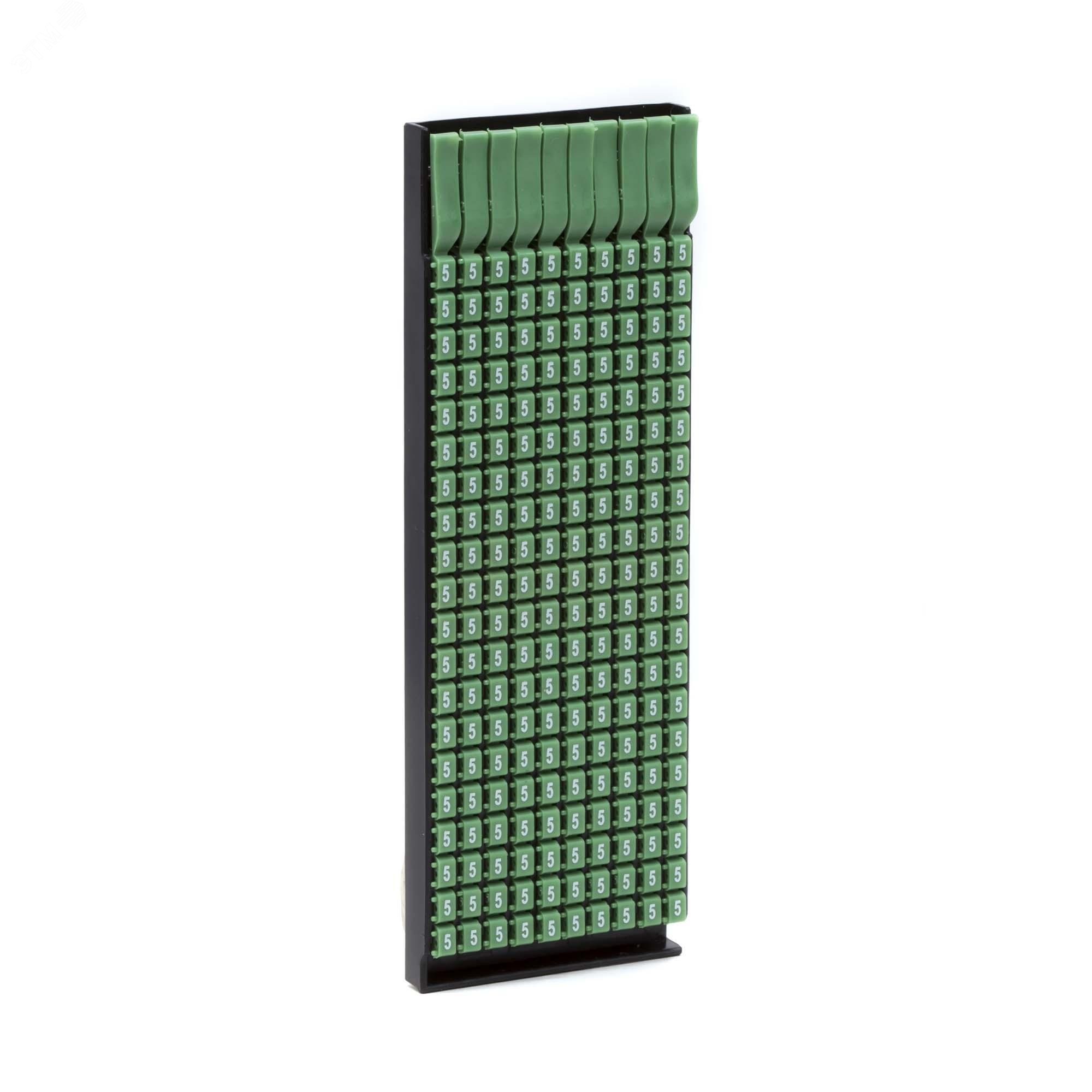 Маркер для кабеля 0.5-1.5мм символ "5"  MKF5S1