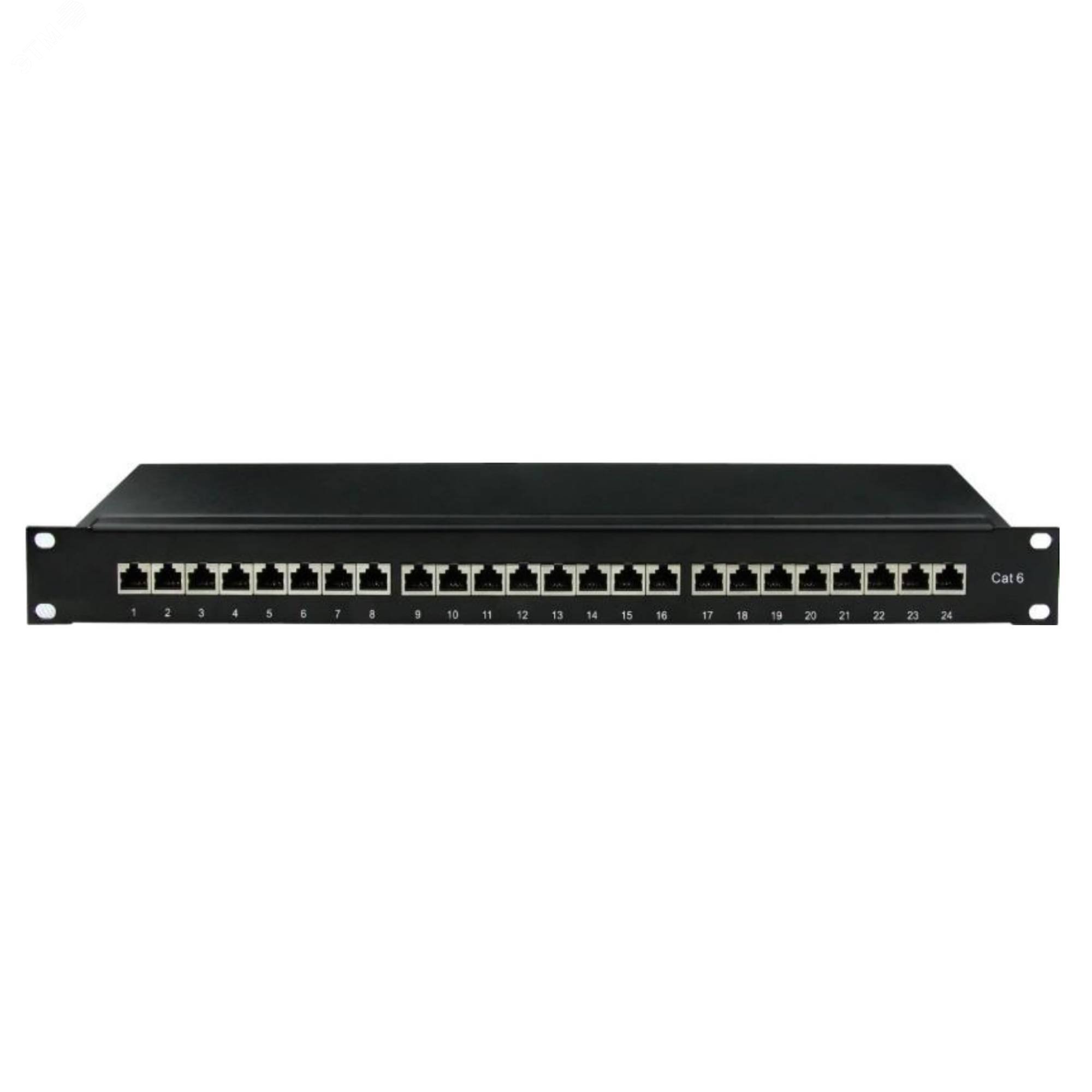 Фото товара Патч-панель 19",1U, CAT6, 24 порта RJ45, экранированная RN6PPF241