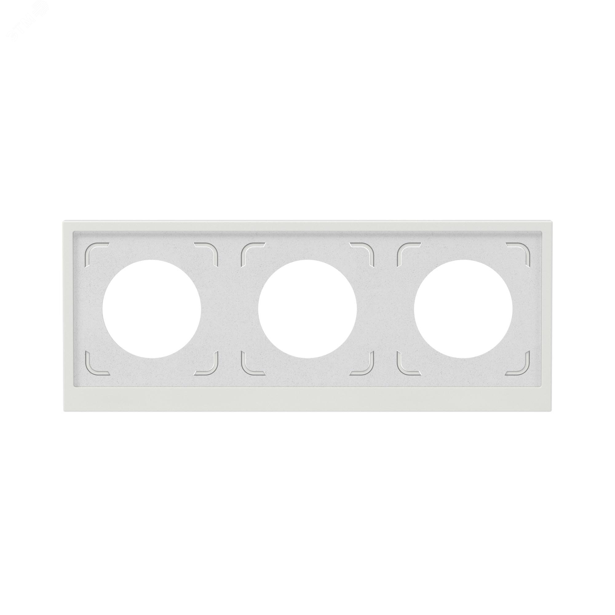 Рамка 3 поста IP44, KANT, белый песок 7010946