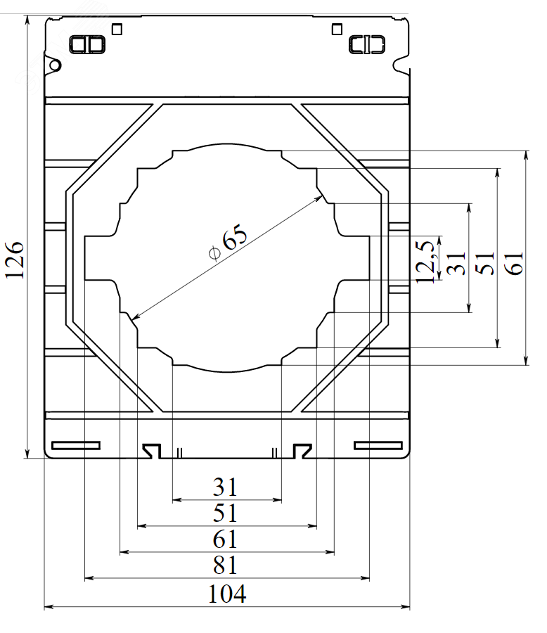 Монтажный комплект муфта труба-коробка DN 48 мм, М50х1,5, полиамид, цвет черный PACM48M50N
