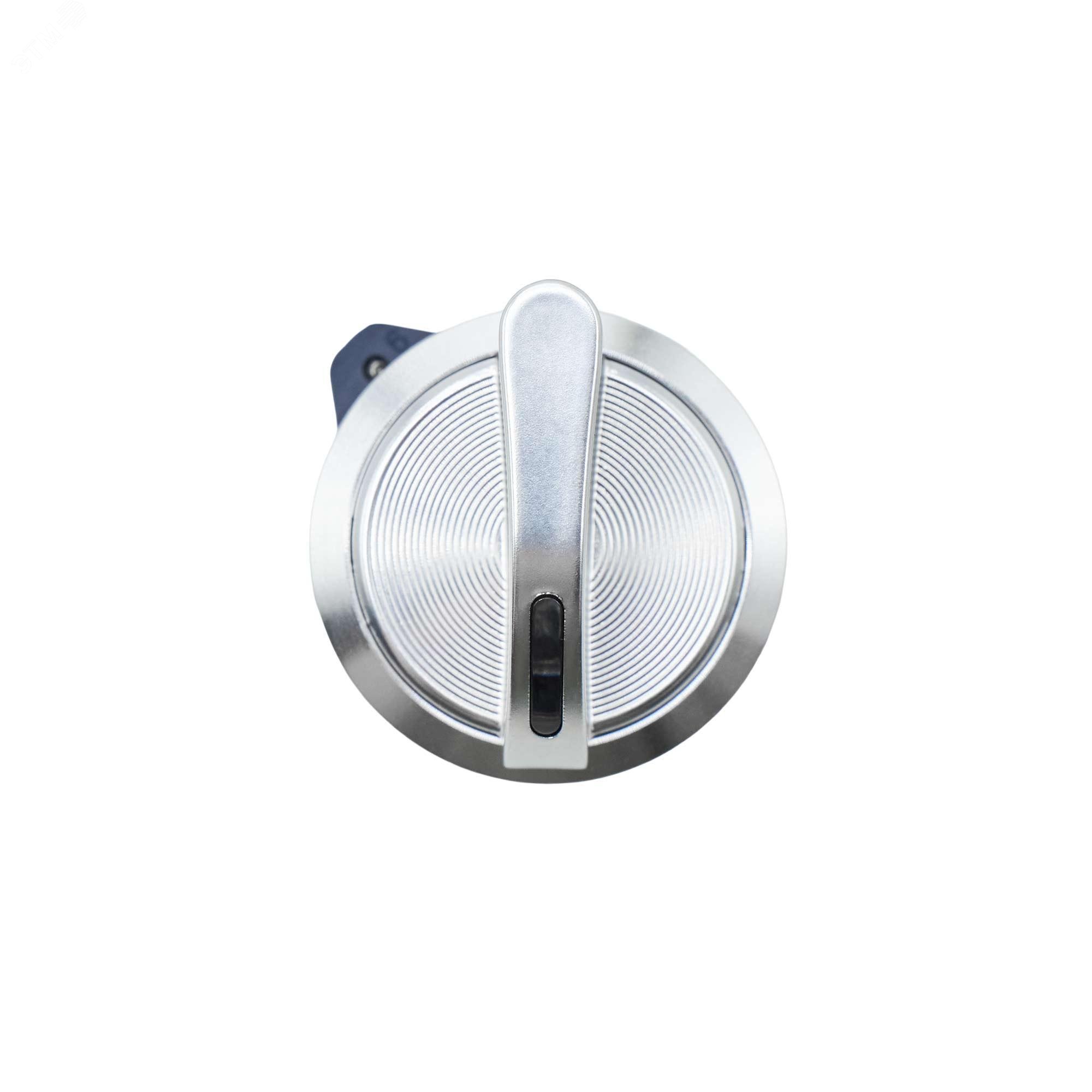 Головка переключателя на 2 положения с возвратом стандартная ручка, черный, алюминий M22S-M2A