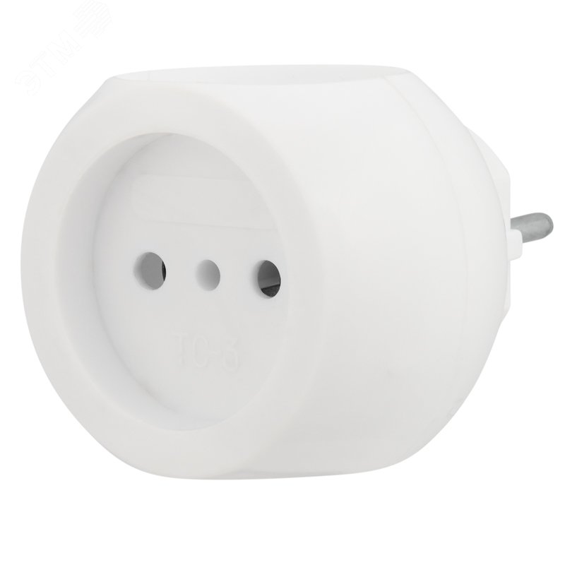 Разветвитель 3-м 6А IP20 Шар 220В бел. 11-1063
