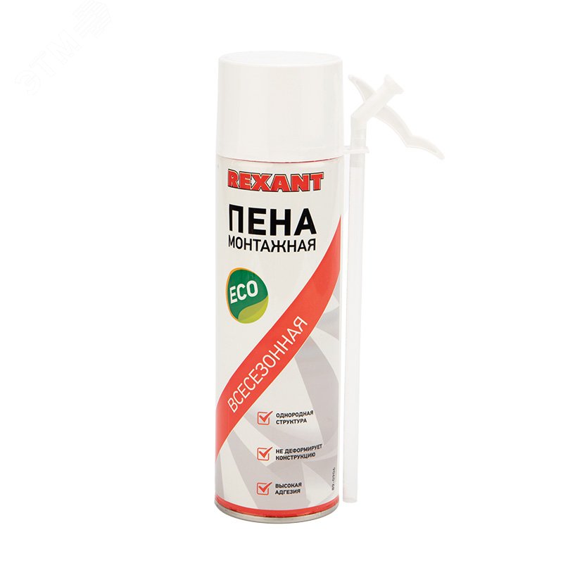 Пена монтажная всесезонная с трубочкой 40л eco 89-0906
