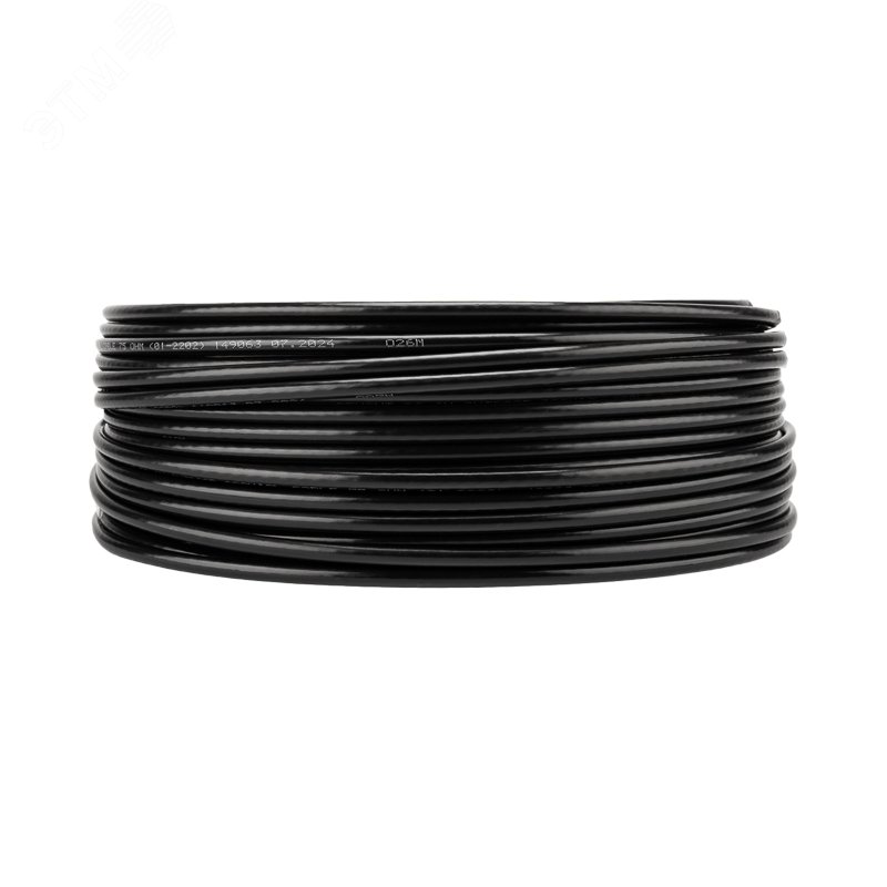 Кабель коаксиальный RG-6U, 75Ом, CCS/Al/Al, 64%, 100м, OUTDOOR, черный