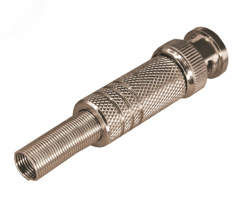 Фото товара Разъем BNC штекер под винт с пружиной металл 05-3073