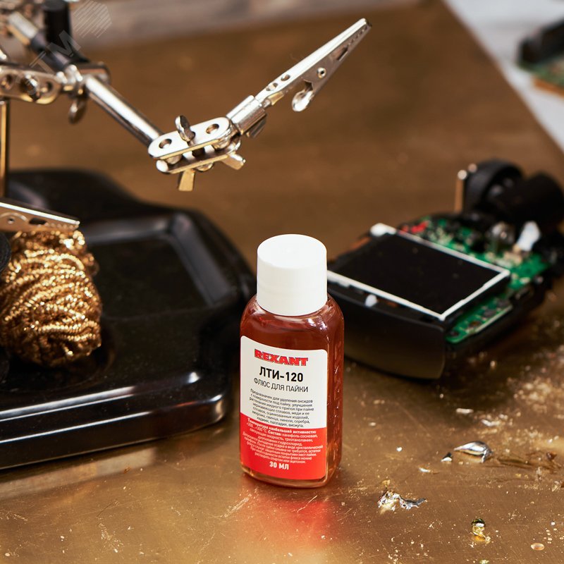 Флюс для пайки ЛТИ-120 30мл 09-3625