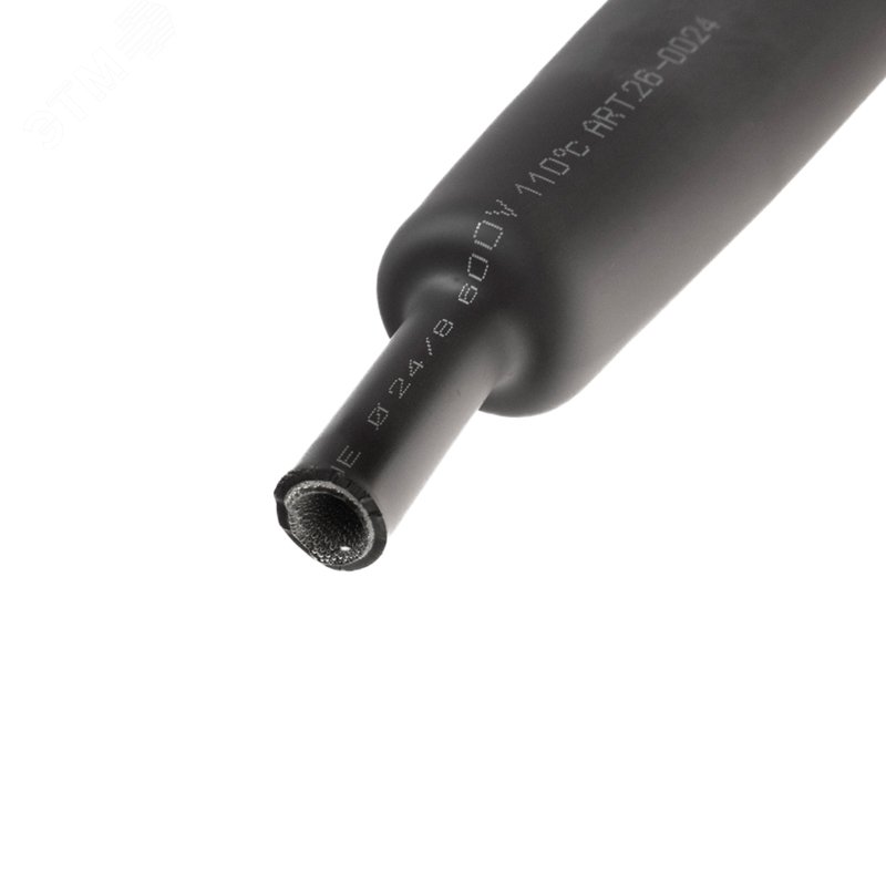 Трубка термоусадочная СТТК (3:1) 24/8 черная