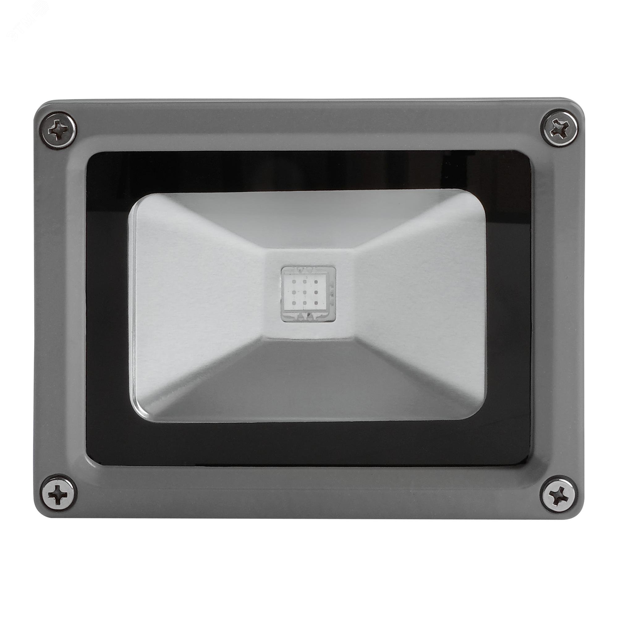 Фото товара Светильник светодиодный ДО-10Вт PFL-10W/RGB-RC/GR 1005892