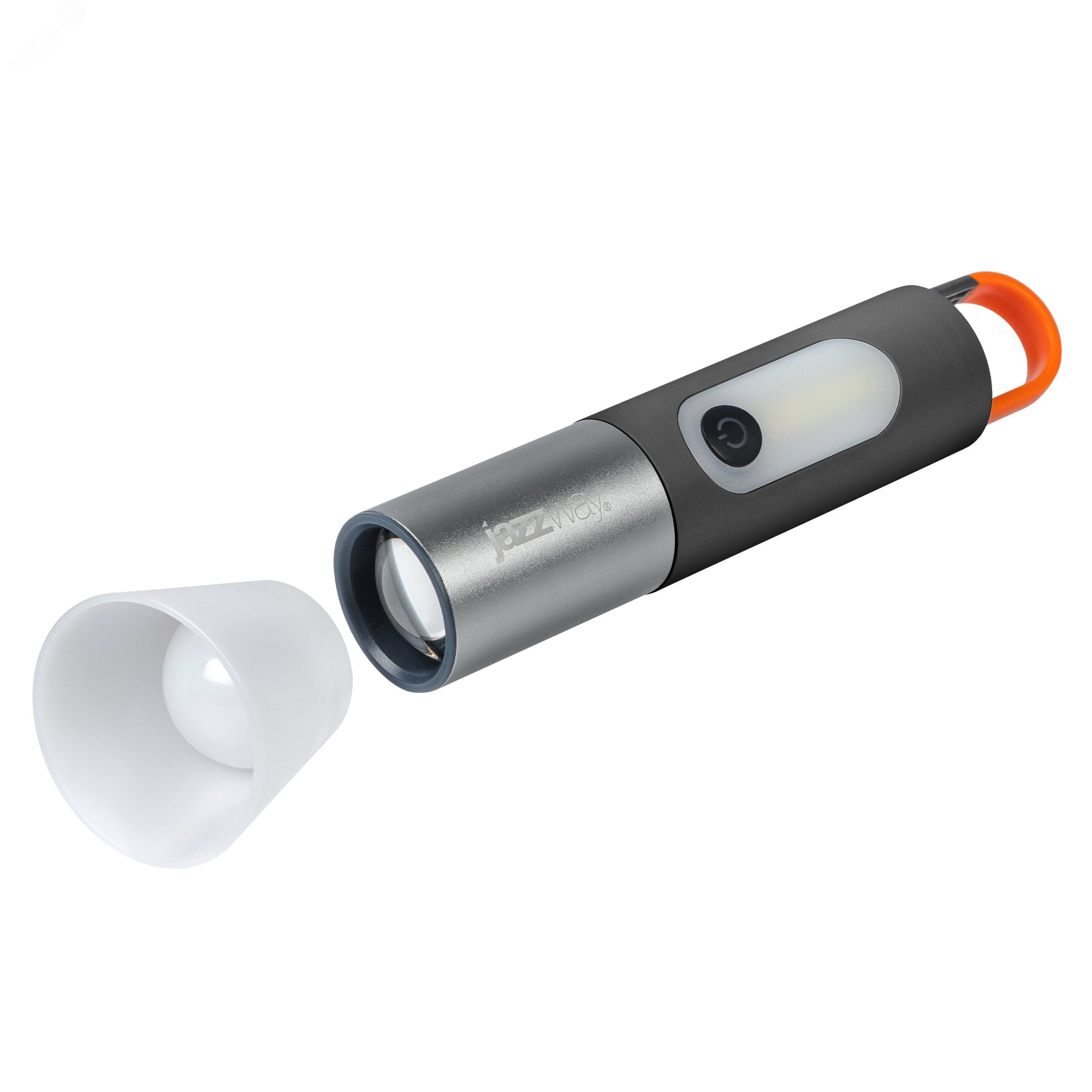 Фото товара Фонарь светодиодный ручной аккумуляторный Accu1-L5W/L3W-bk 5Вт+3Вт Li-ion 18650 1200мА.ч IP43 5048812