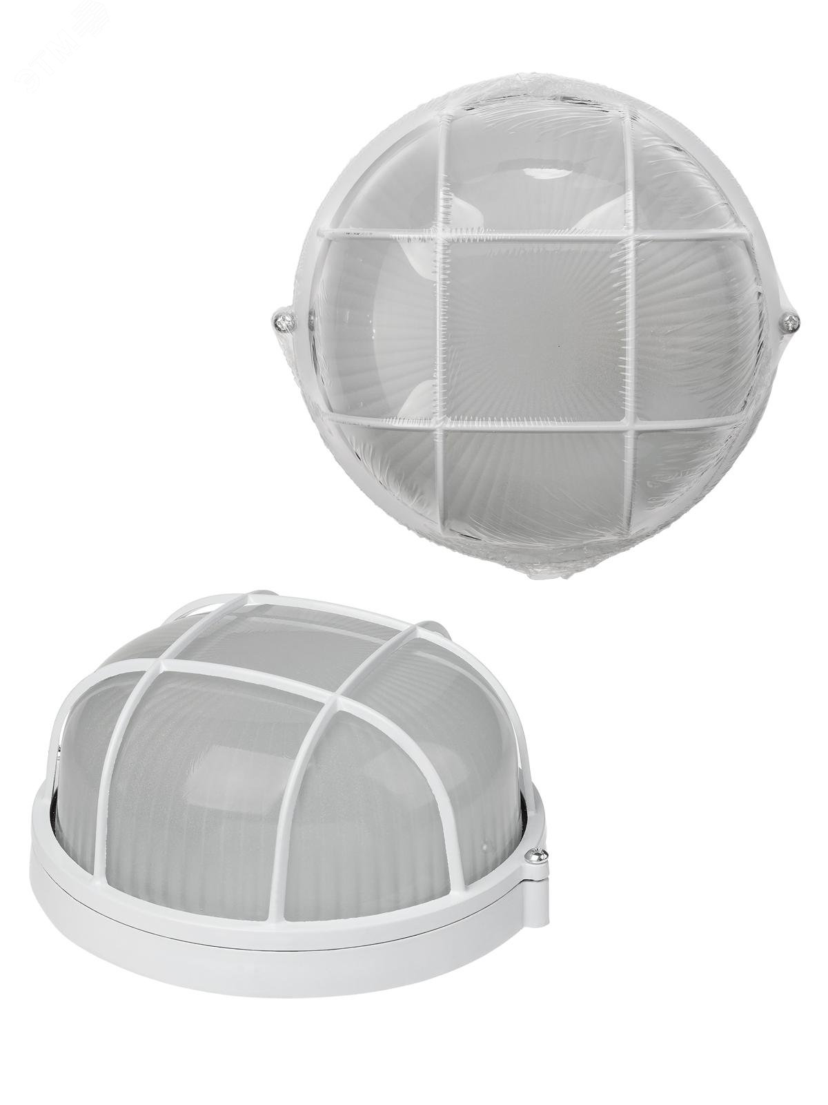 Фото товара Светильник НПБ1302 белый/круг с реш. 60Вт IP54 SQ0303-0032