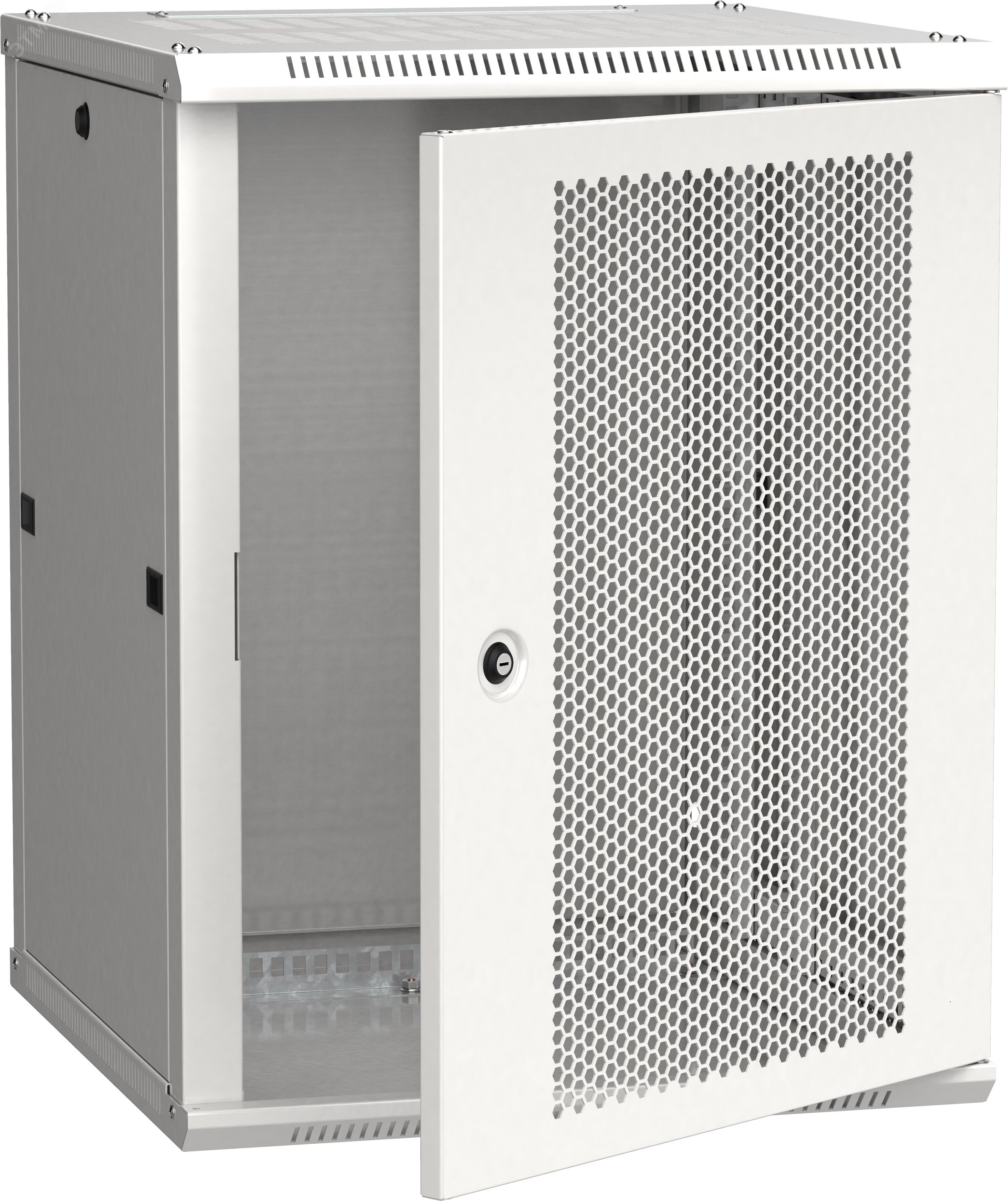 Фото товара Шкаф LINEA W 12U 600x600 мм дверь перфорированная RAL7035 LWR3-12U66-PF