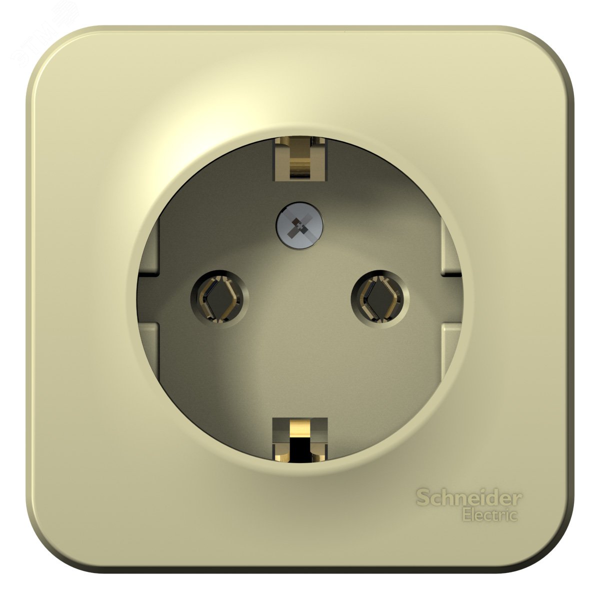 Фото товара Розетка 1-м ОП Blanca 16А IP20 250В с заземл. без защ. шторок с изолир. пластиной беж. SE BLNRA010117