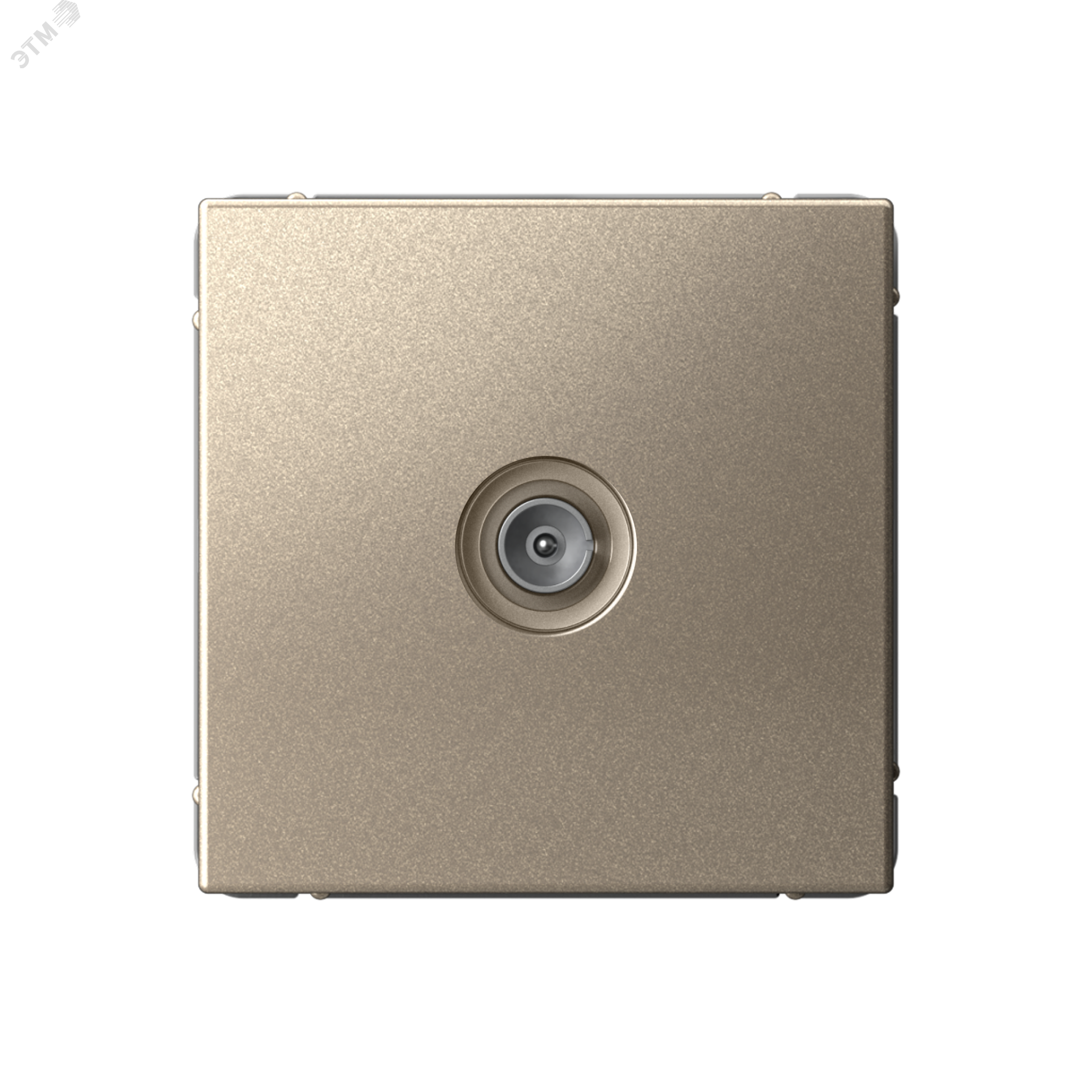 Фото товара ARTGALLERY TV ТВ розетка проходная 4DB, механизм, шампань GAL000592