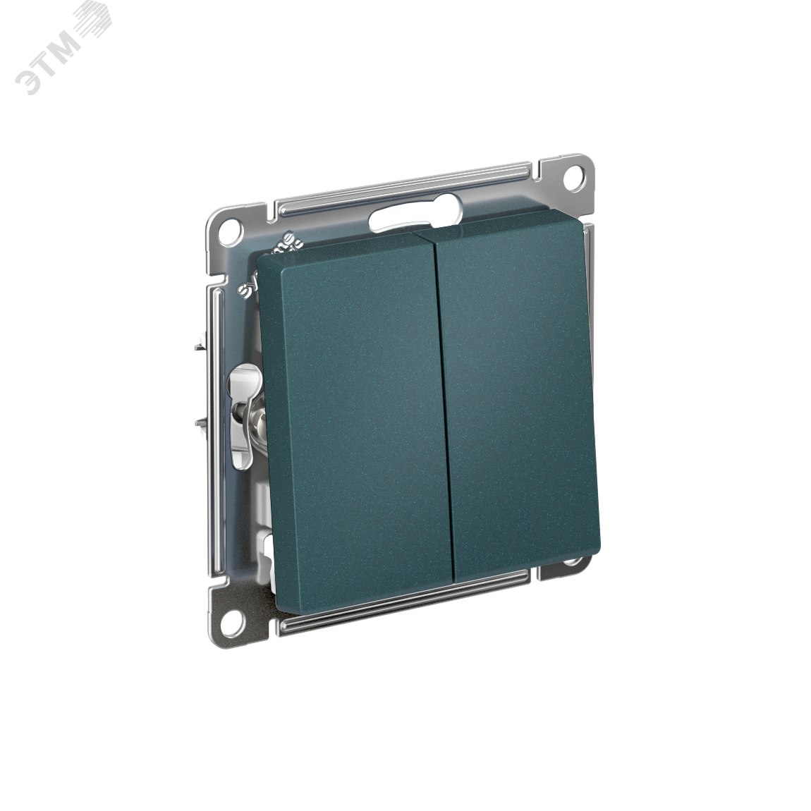 Выключатель 2-кл. СП AtlasDesign 10А IP20 (сх. 5) 10AX механизм изумруд SE ATN000851