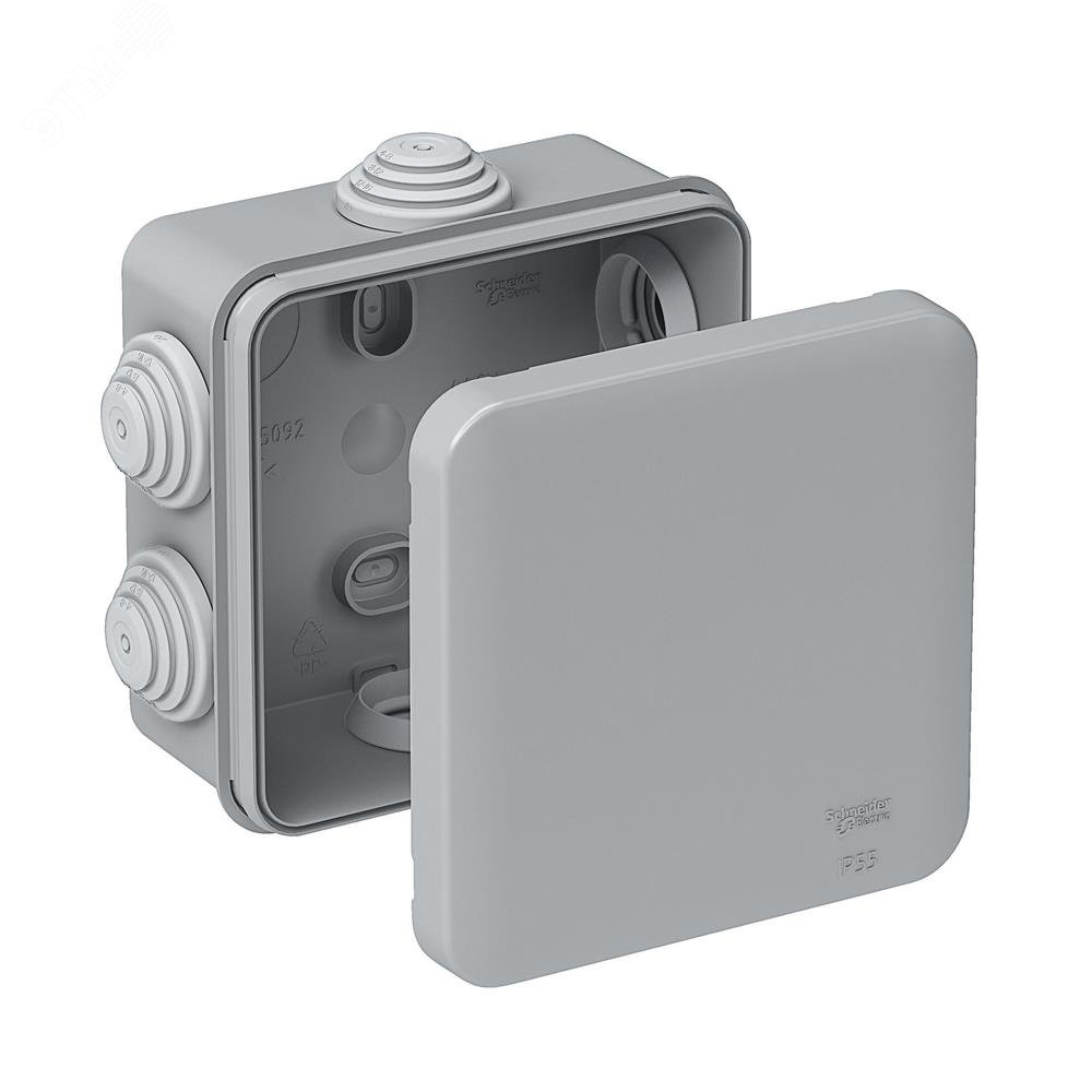 КОРОБКА РАСПРЕДЕЛИТЕЛЬНАЯ ОТКРЫТОЙ УСТАНОВКИ 85X85X40, IP55, 6 сальников DIY C2 IMT350921