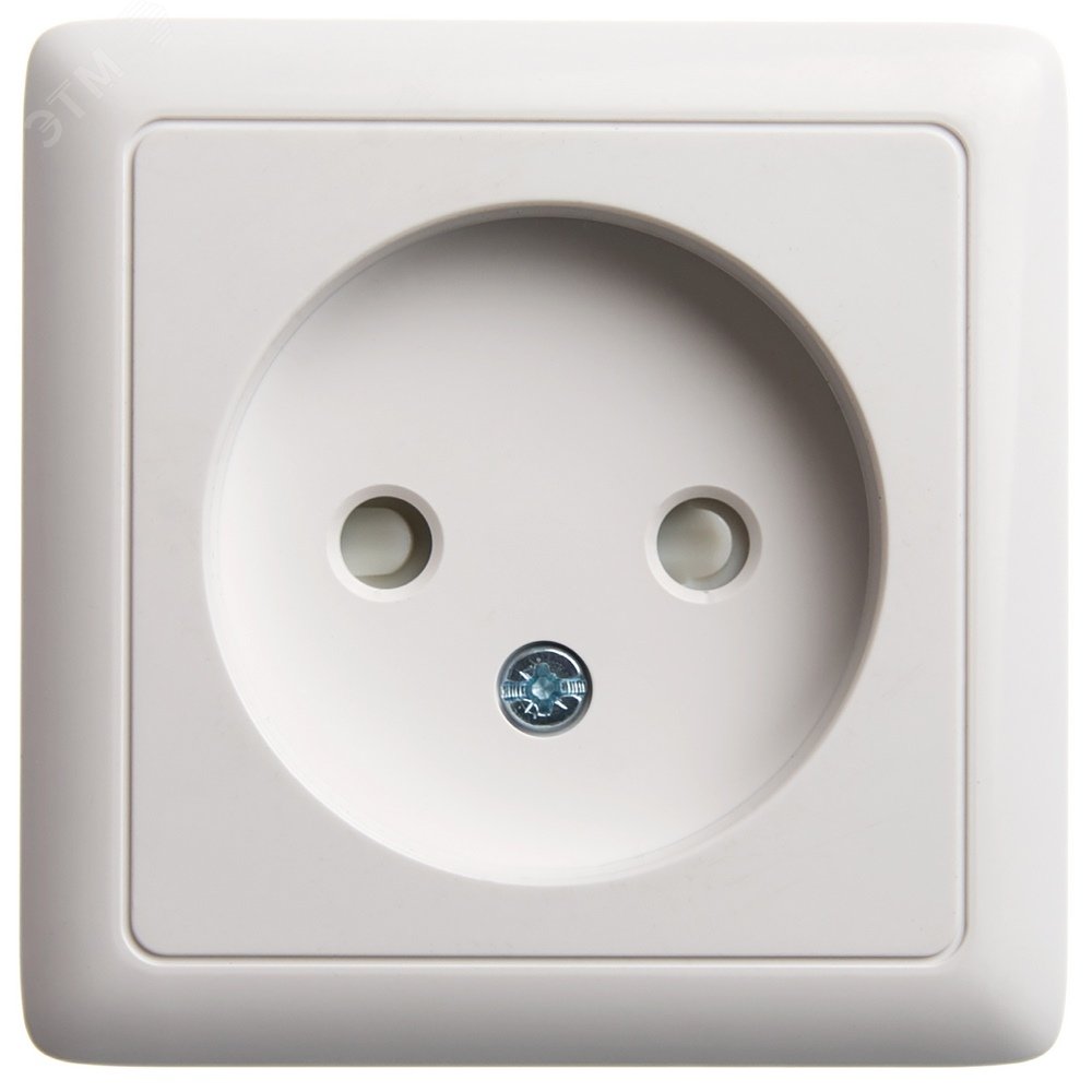 Фото товара ХИТ О/У РОЗЕТКА без заземления со шторками ИЗОЛ.ПЛ 10А, 250В, БЕЛЫЙ. Россия C3(3) RA10-137I-B