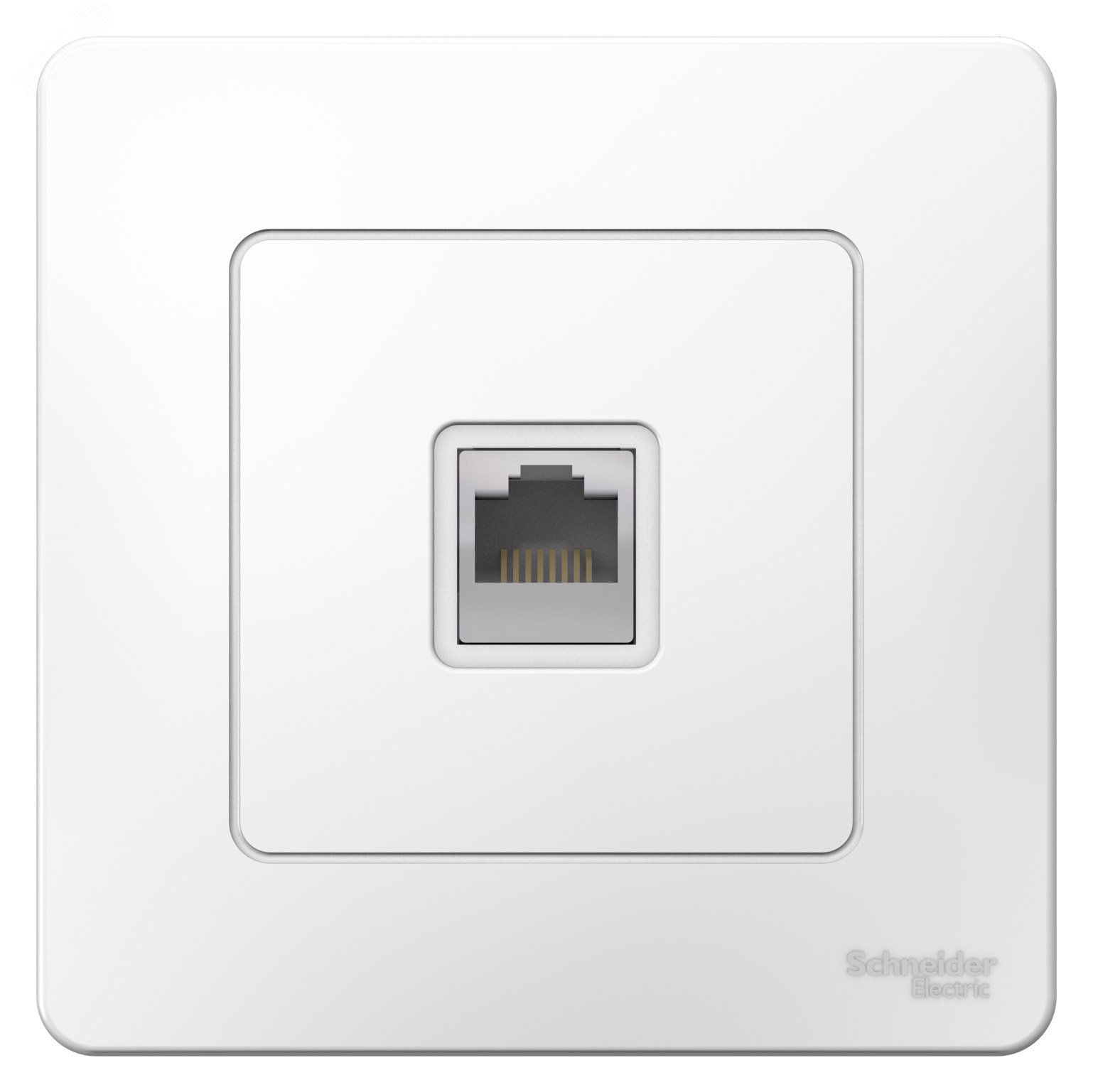 Фото товара Розетка компьютерная 1-м СП Blanca RJ45 кат.5E бел. SE BLNIS045001