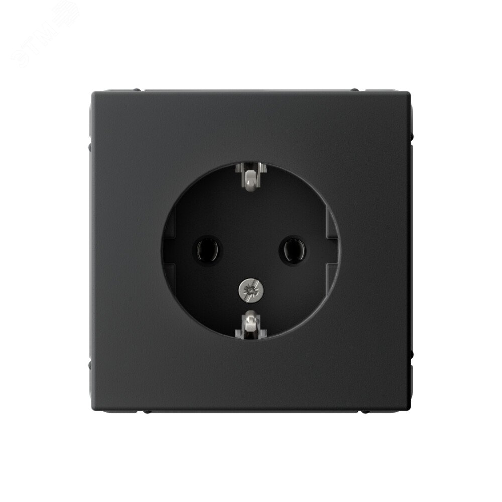 Фото товара Розетка ArtGallery 16А с заземл. механизм карбон SE GAL001043