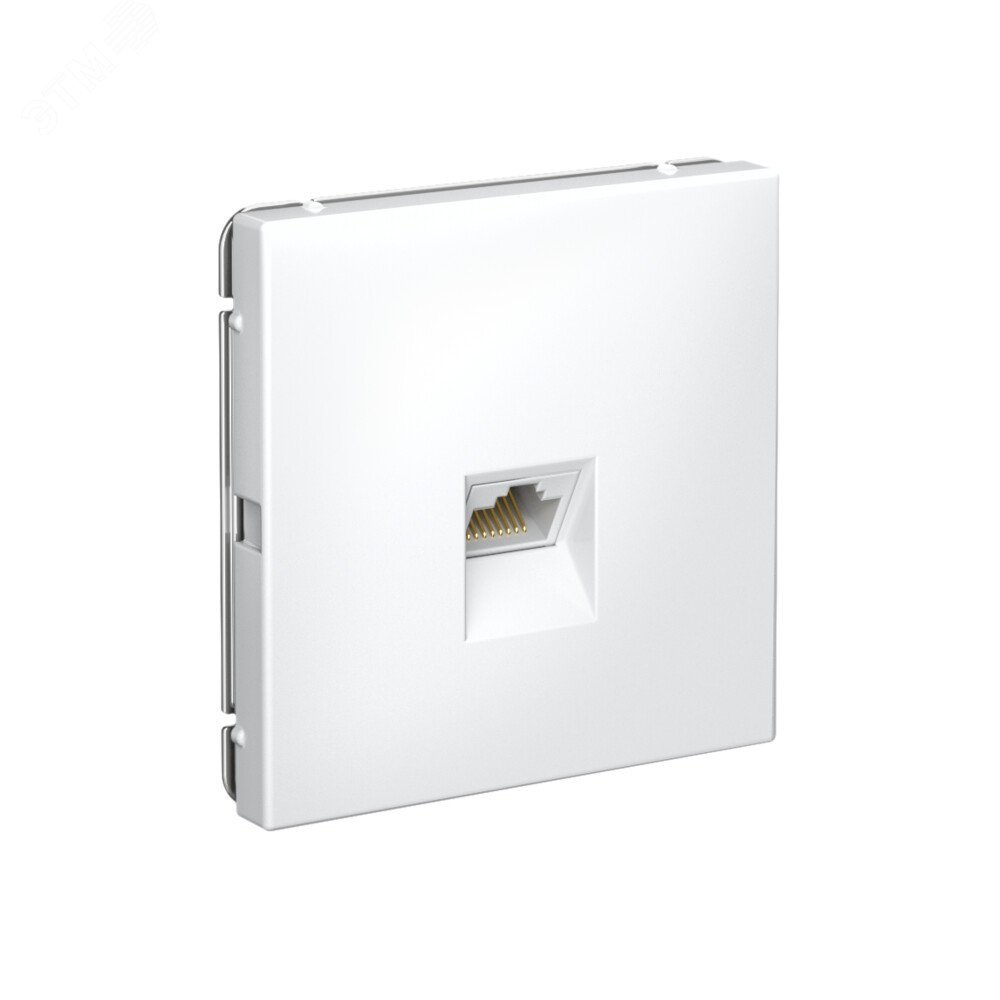 Фото товара ARTGALLERY РОЗЕТКА компьютерная RJ45, кат. 5е, механизм, БЕЛЫЙ GAL000183