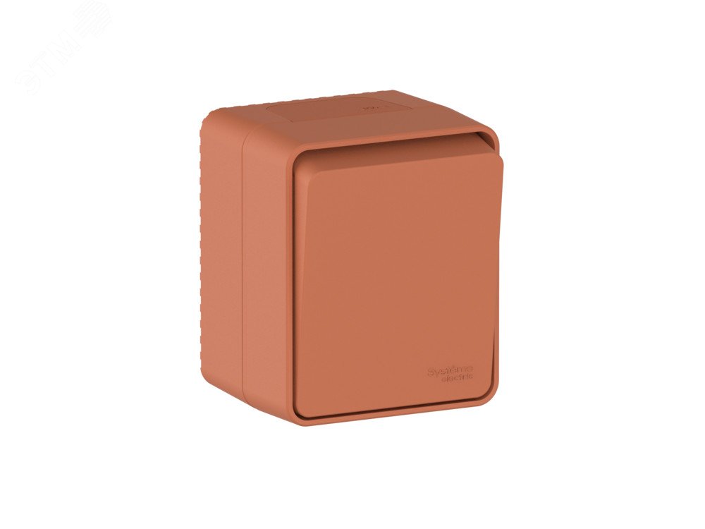Фото товара AtlasDesign PROFI IP54 О/У 1-клавишный ВЫКЛЮЧАТЕЛЬ 10 АХ, ТЕРРАКОТОВЫЙ ATN547011
