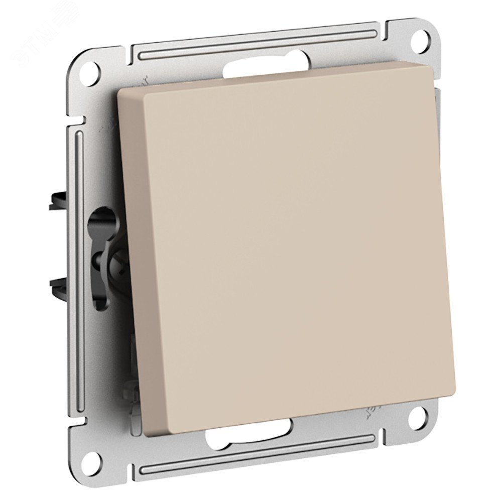 Фото товара ATLASDESIGN ВЫКЛЮЧАТЕЛЬ с самовозвратом, сх.1, 10АХ, механизм, ПЕСОЧНЫЙ ATN001215