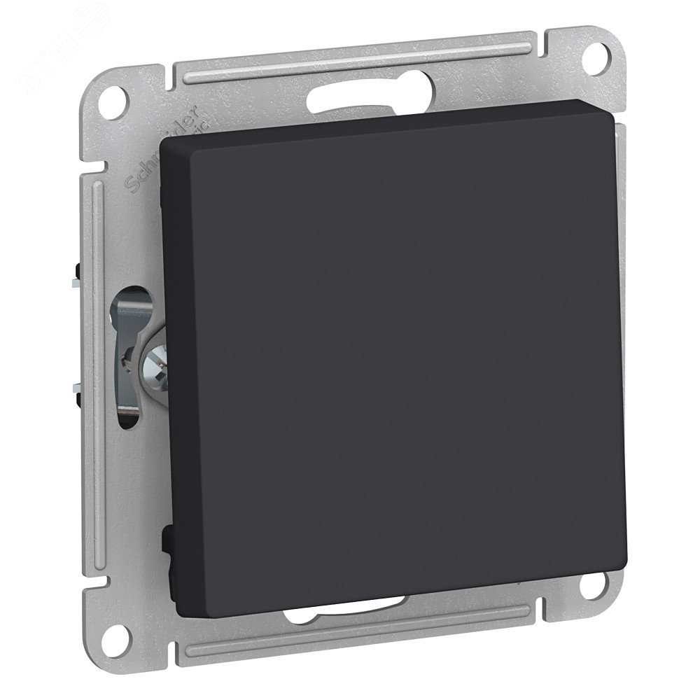 Выключатель 1-кл. СП AtlasDesign 10А IP20 (сх. 1) 10AX с самовозвратом механизм карбон SE ATN001015