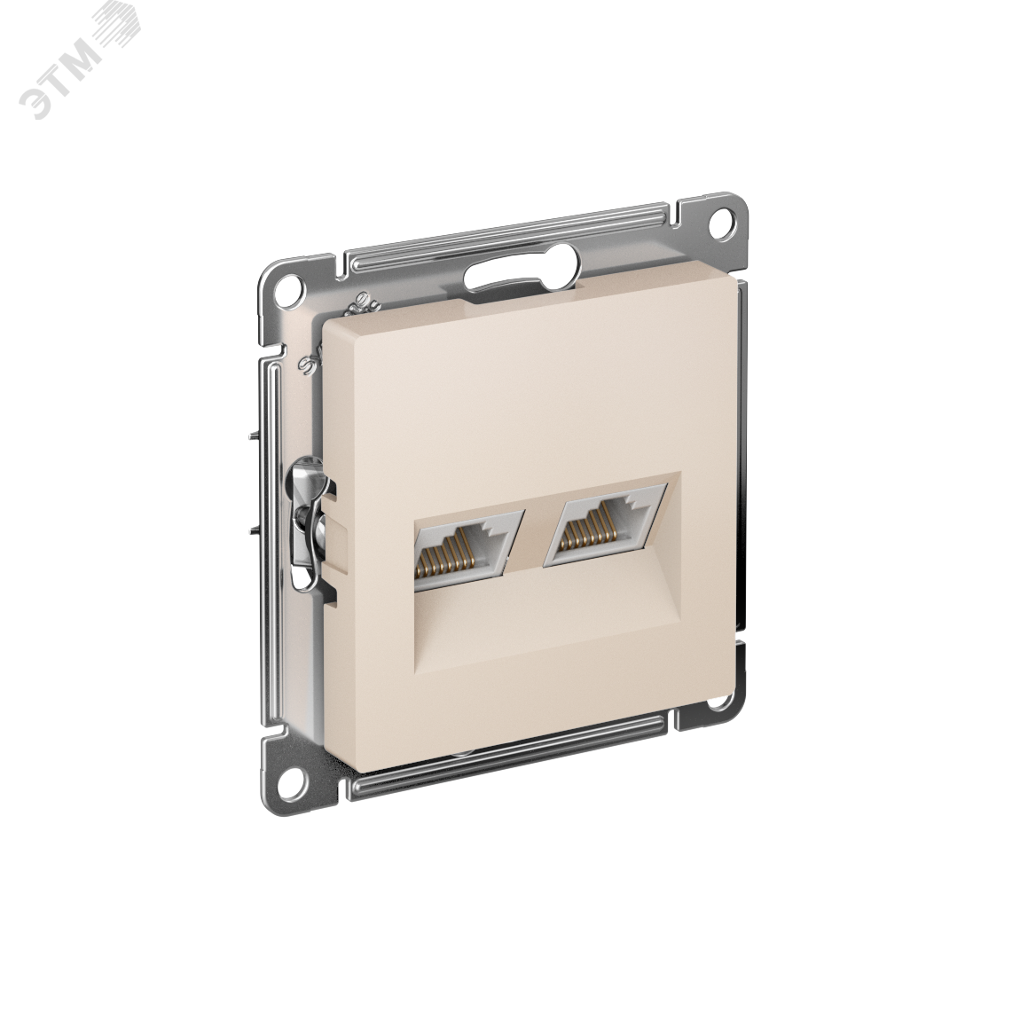 Розетка компьютерная 2-м AtlasDesign RJ45 кат.5E механизм беж. SE ATN000285