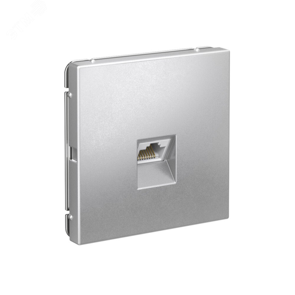 Фото товара Розетка компьютерная ArtGallery RJ45 кат.6A механизм алюм. SE GAL000386