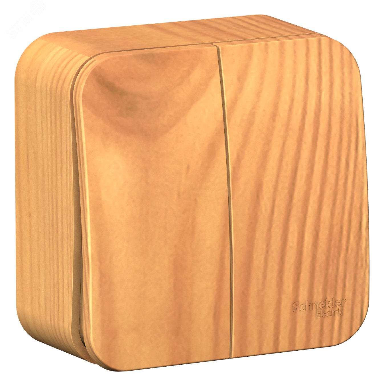 Фото товара Выключатель 2-кл. ОП Blanca 10А IP20 (сх. 5) 250В с изолир. пластиной ясень SE BLNVA105015