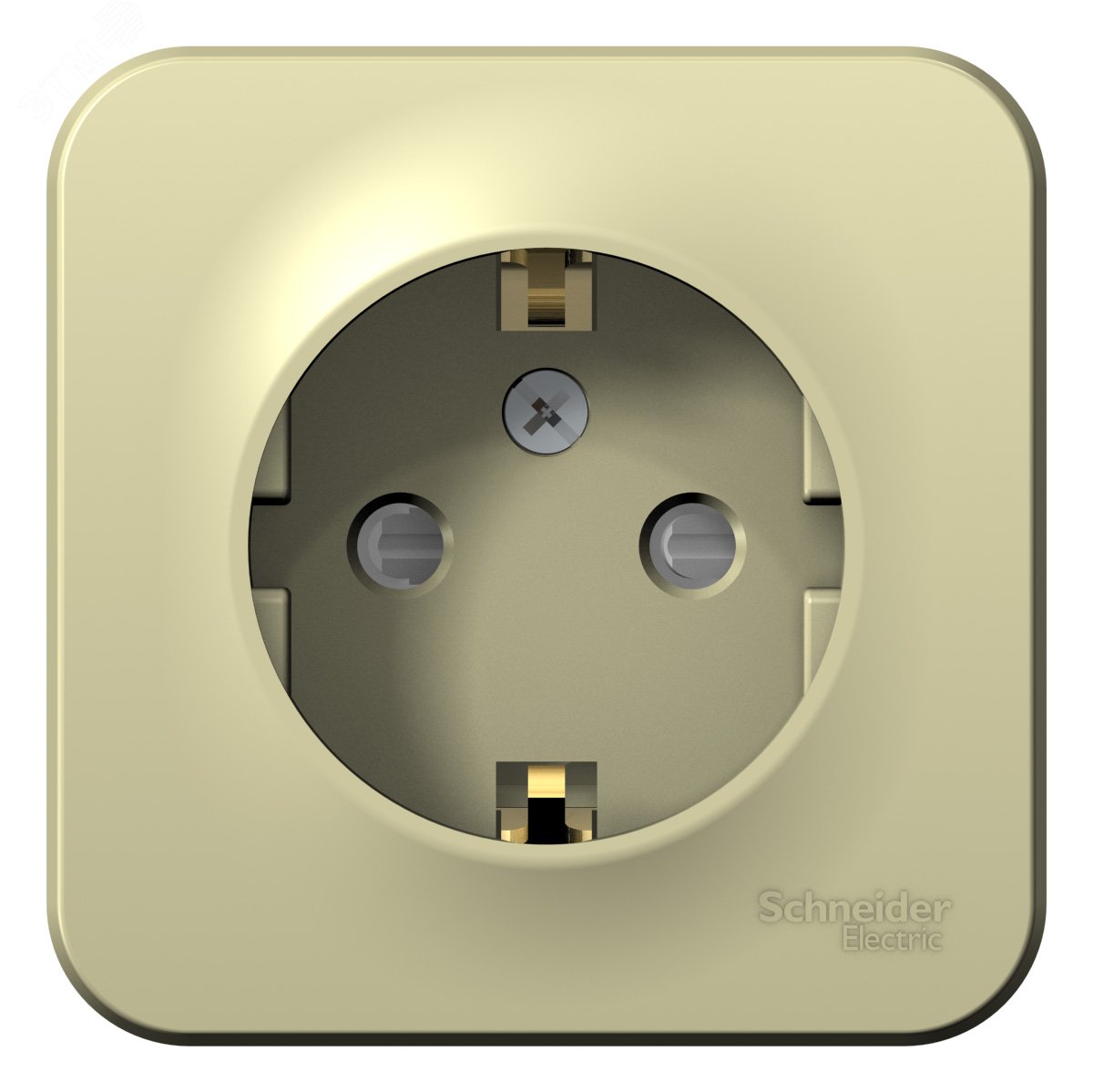 Фото товара Розетка 1-м ОП Blanca 16А IP20 250В с заземл. защ. шторки с изолир. пластиной беж. SE BLNRA011117