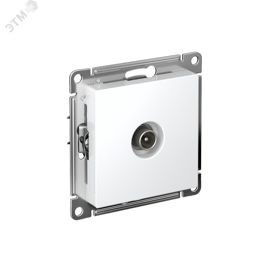 Фото товара Розетка телевизионная проходная TV AtlasDesign 4дБ механизм бел. SE ATN000192