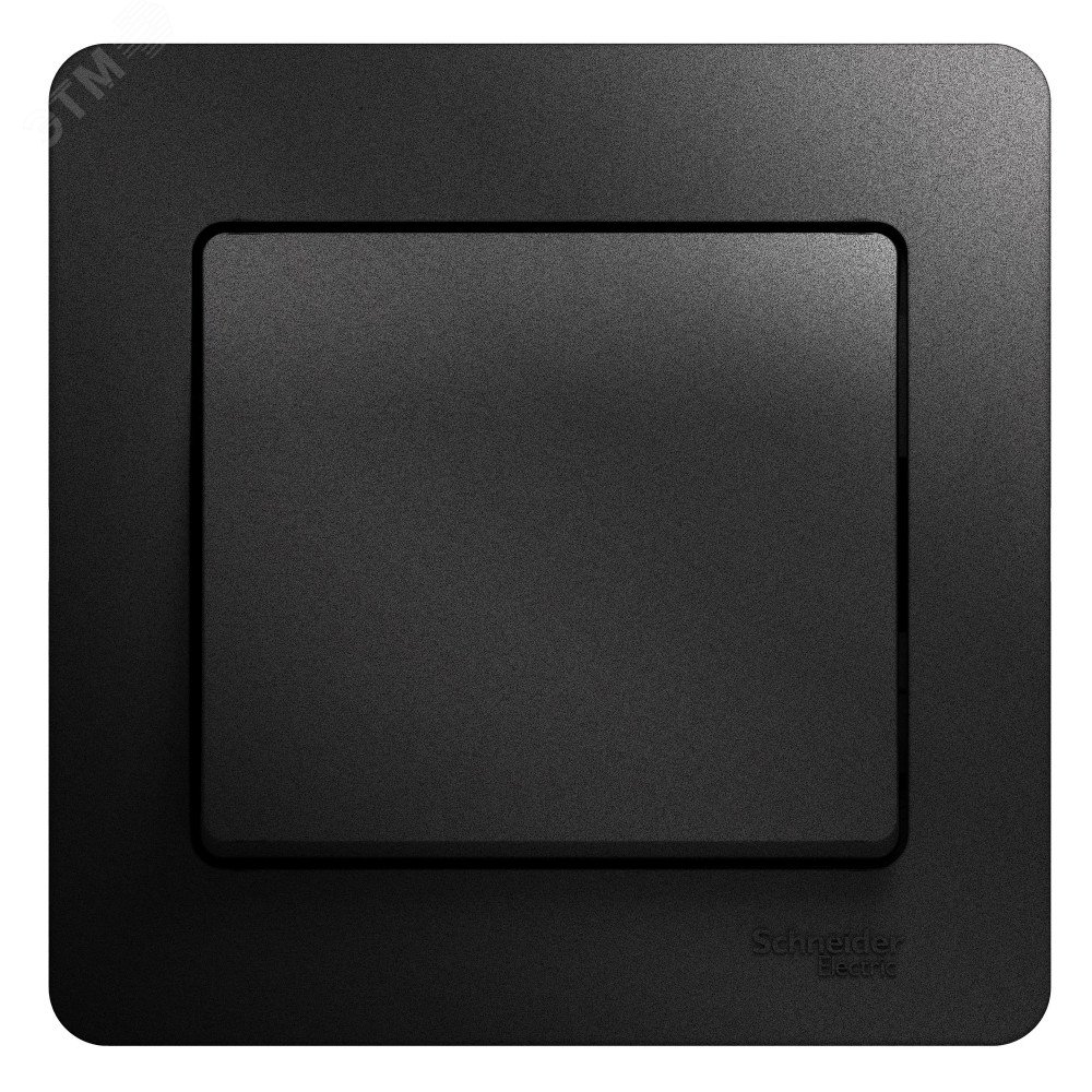 Фото товара Выключатель 1-кл. СП Glossa 10А IP20 (сх. 1) 10AX в сборе антрацит SE GSL000712