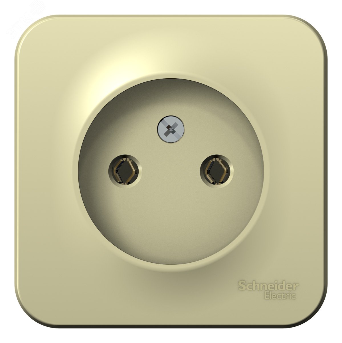 Фото товара Розетка 1-м ОП Blanca 16А IP20 250В без заземл. без защ. шторок с изолир. пластиной беж. SE BLNRA000117