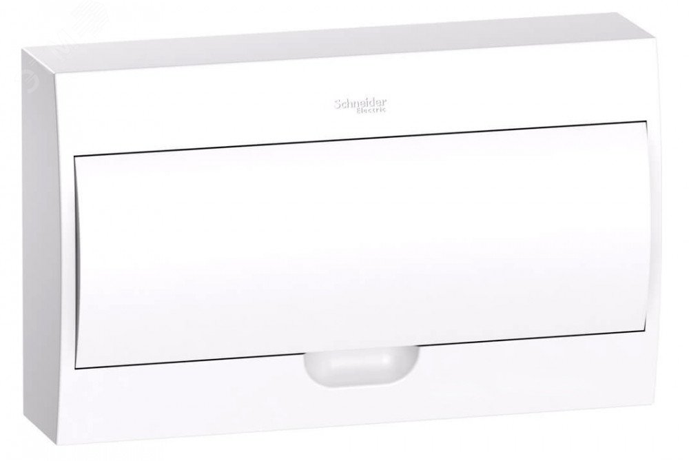 Фото товара Бокс навесной ОП City9 Box 1 ряд 18мод IP40 IK07 63А 2 клеммы с бел. дверцей SE EZ9E118P2SRU