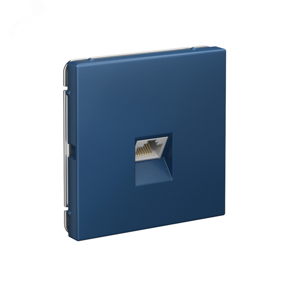 Фото товара ARTGALLERY РОЗЕТКА компьютерная RJ45, кат. 5е, механизм, АКВАМАРИН GAL001183