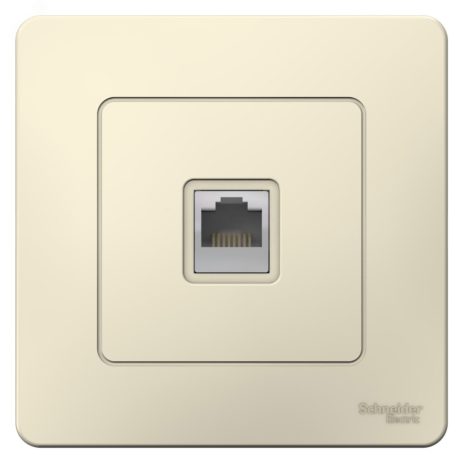 Фото товара BLANCA скрытой установки розетка компьютерная RJ45, молочный BLNIS045002