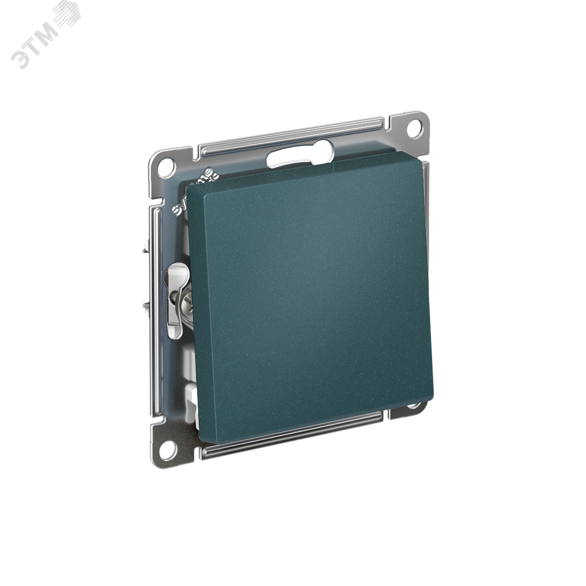 Фото товара Выключатель 1-кл. СП AtlasDesign 10А IP20 (сх. 1) 10AX с самовозвратом механизм изумруд SE ATN000815