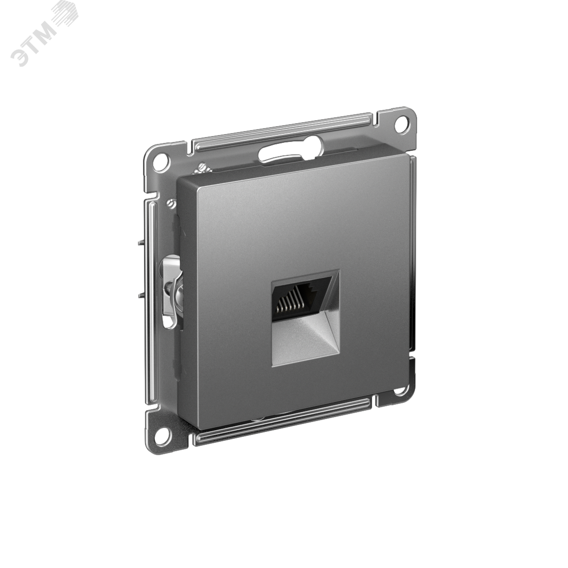 Розетка компьютерная AtlasDesign RJ45 кат.5E механизм сталь SE ATN000983