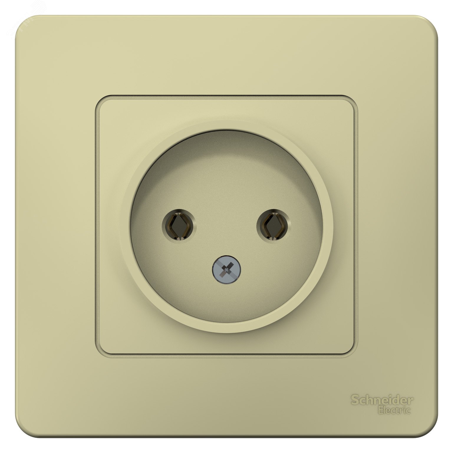 Фото товара Розетка 1-м СП Blanca 16А IP20 250В без заземл. без защ. шторок беж. SE BLNRS000017