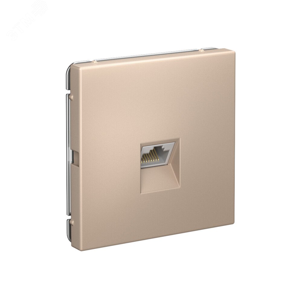 Фото товара Розетка компьютерная ArtGallery RJ45 кат.6A механизм песочн. SE GAL001286