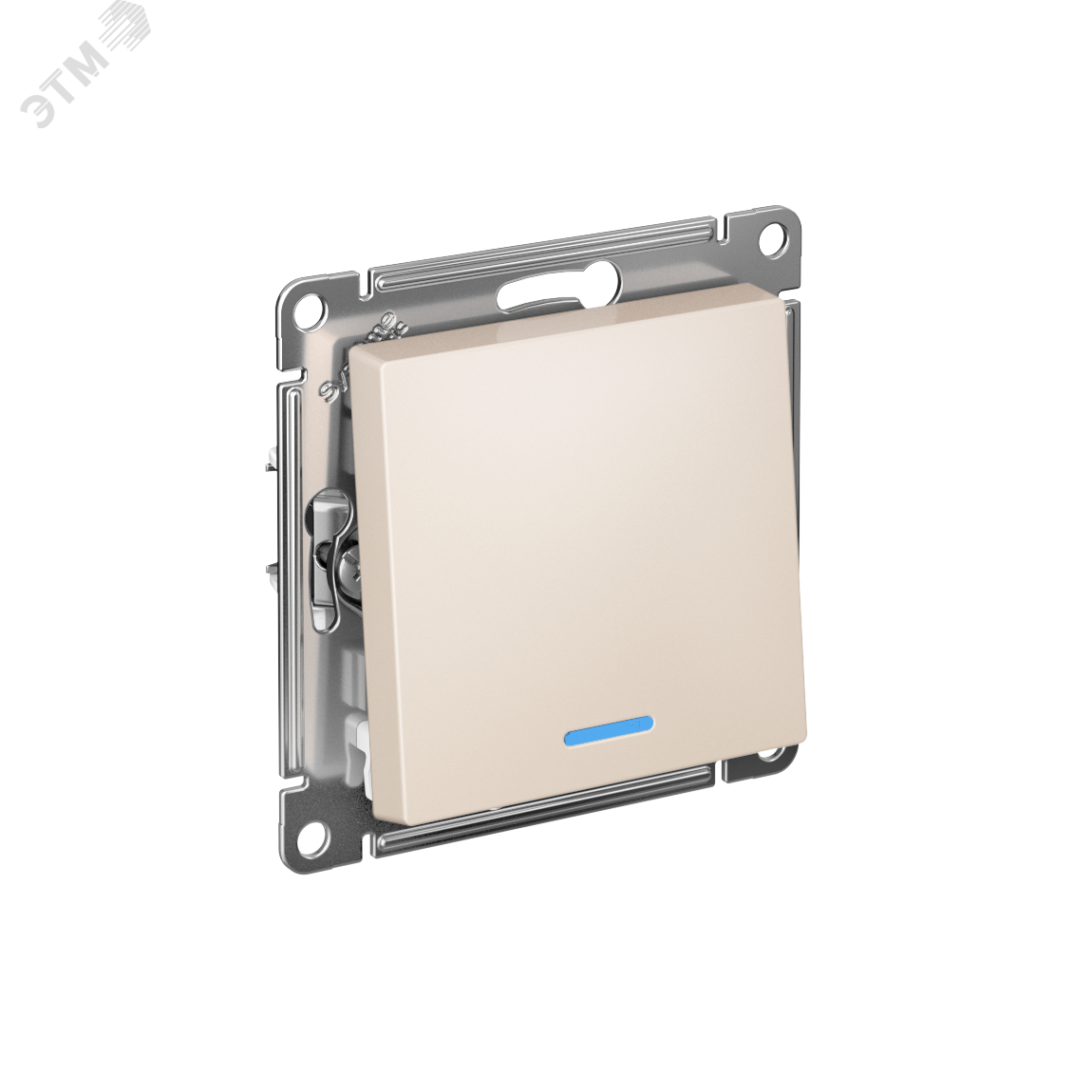 Переключатель проходной 1-кл. СП AtlasDesign 10А IP20 (сх. 6а) 10AX с подсветкой механизм беж. SE ATN000263