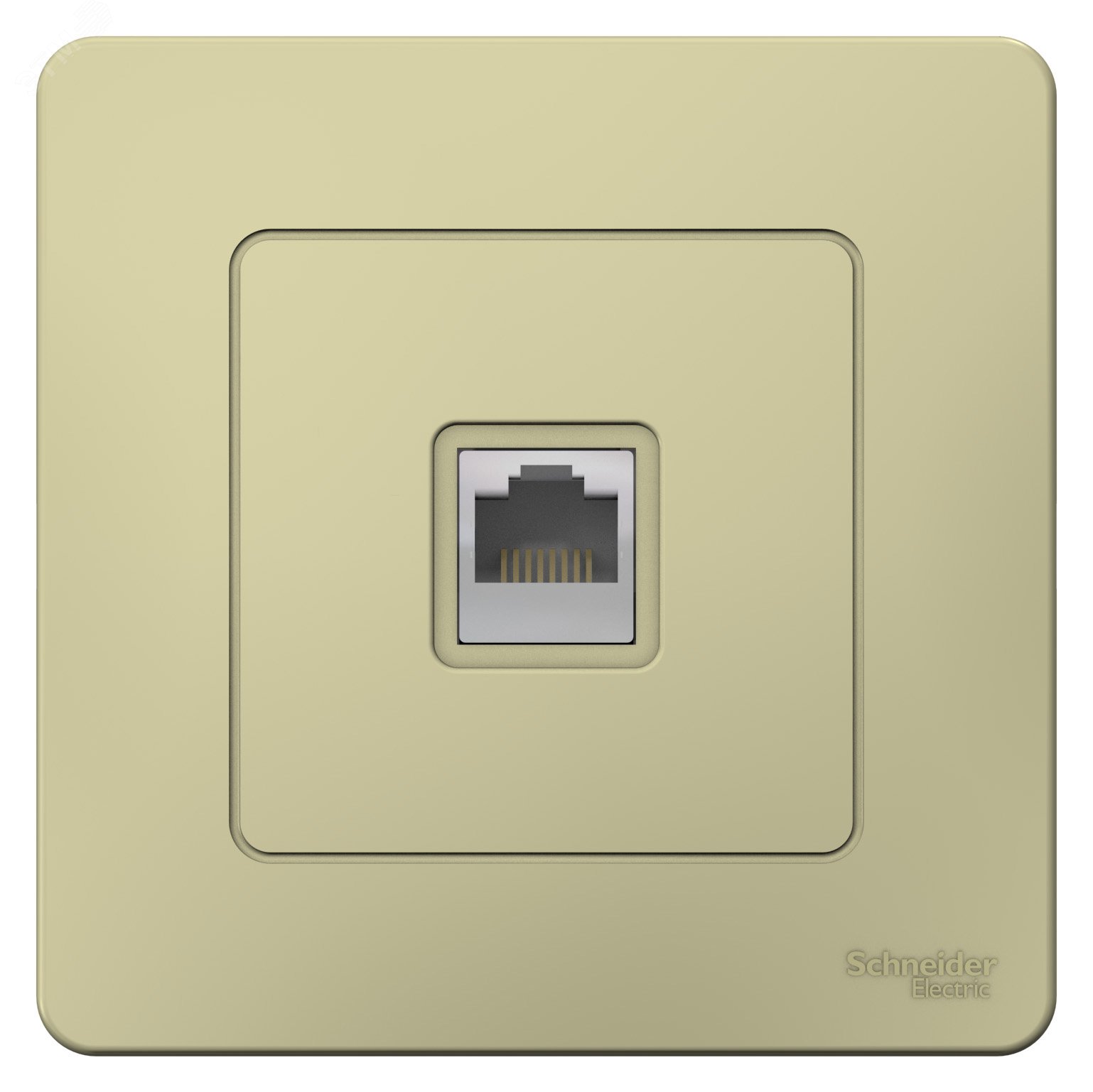 Фото товара Розетка компьютерная 1-м СП Blanca RJ45 кат.5E беж. SE BLNIS045007