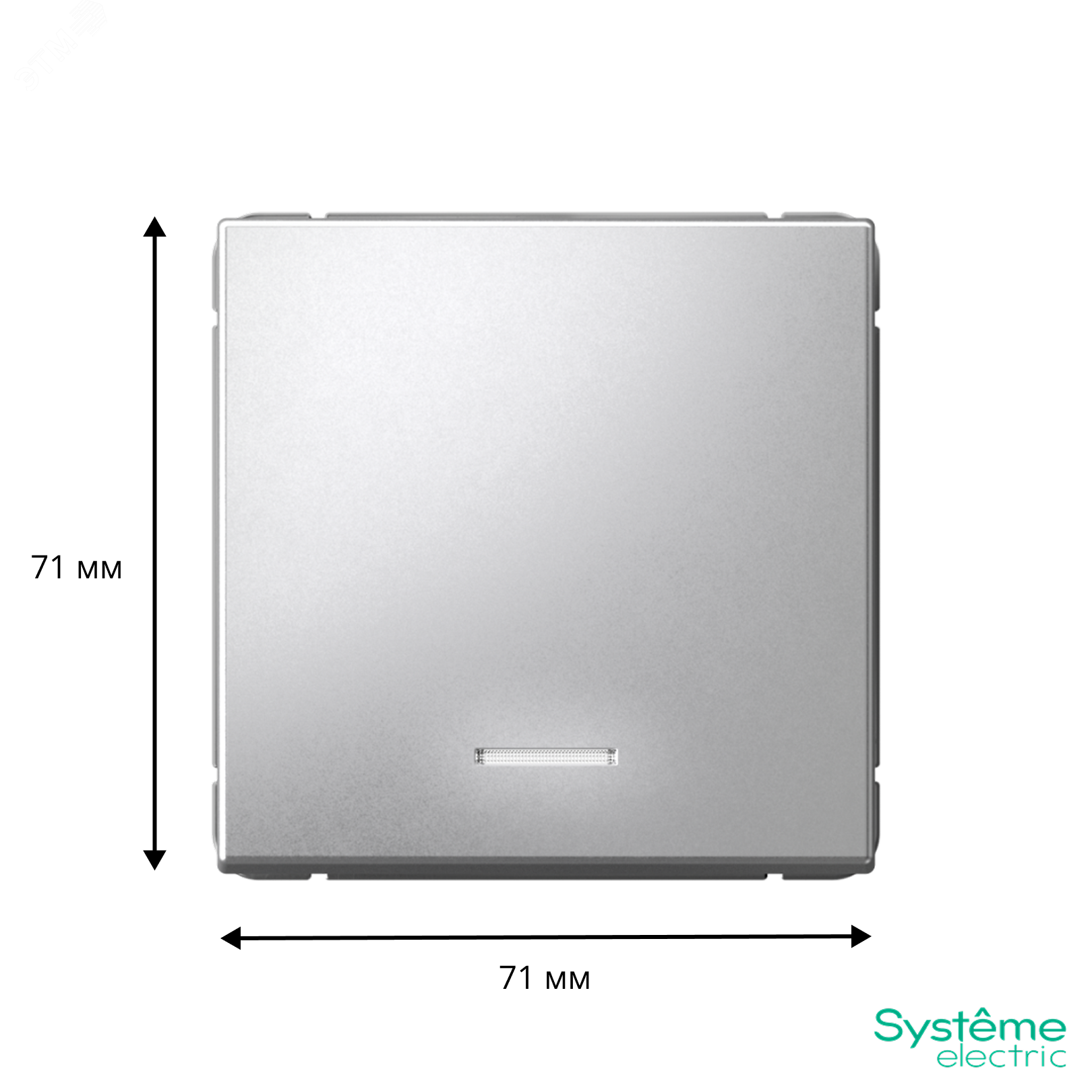 Фото товара ARTGALLERY 1-клавишный ВЫКЛЮЧАТЕЛЬ с подсветкой, 10АХ, механизм, быстрозажимные клеммы, АЛЮМИНИЙ GAL000313S