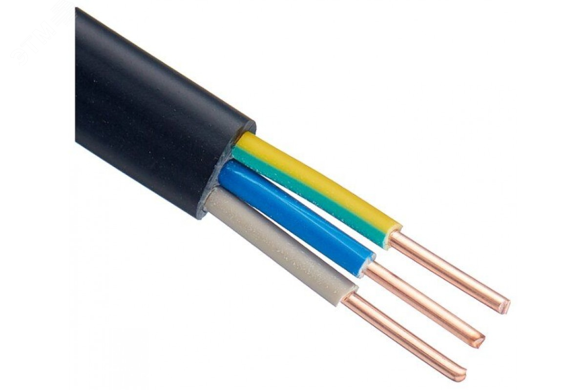Кабель ВВГ-Пнг(А)-LSLTx 3х1.5 ОК (N PE) 0.66кВ (уп.100м) TR8112