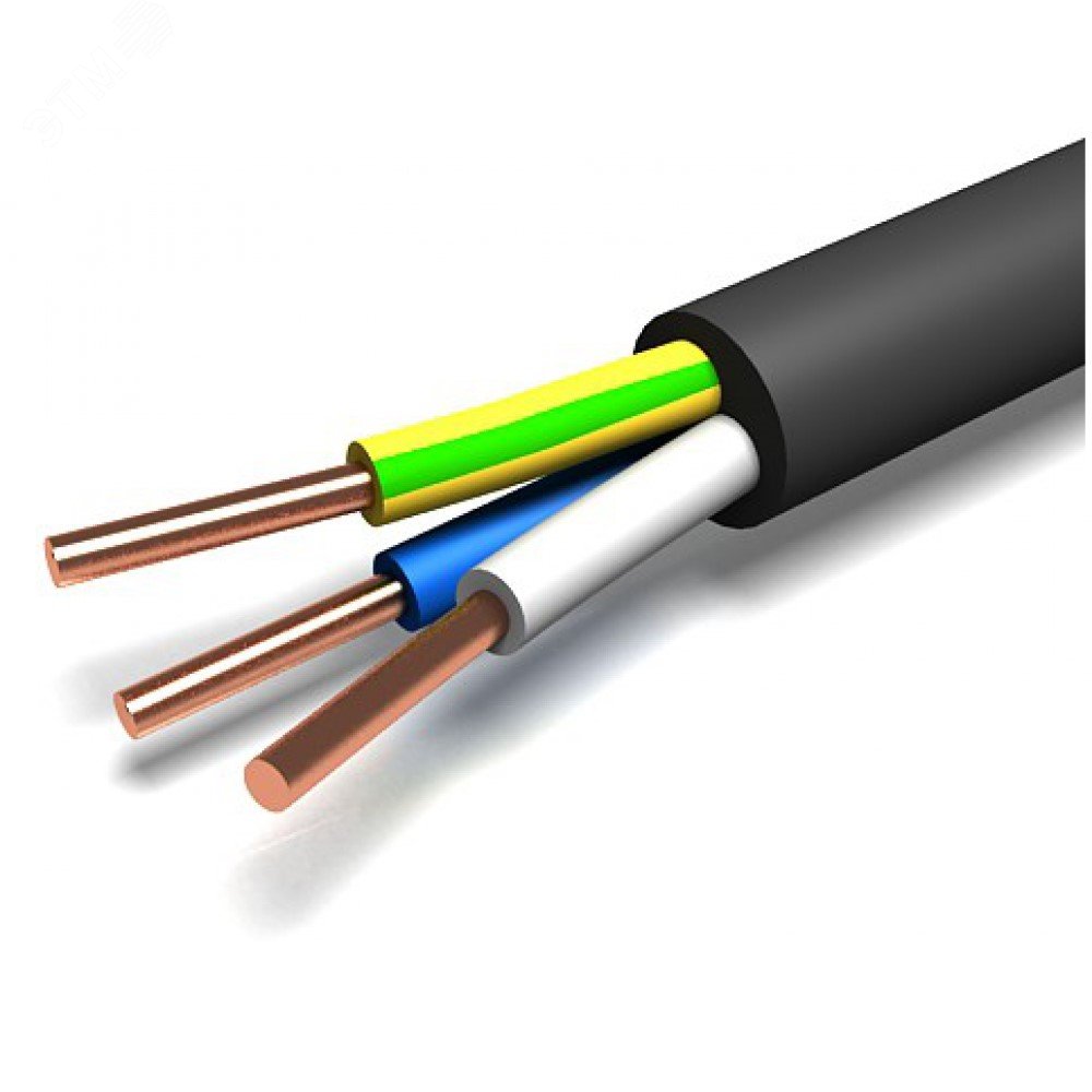 Кабель ВВГнг(А)-LS 3х1.5 ОК (N PE) 0.66кВ (уп.100м) TR5129
