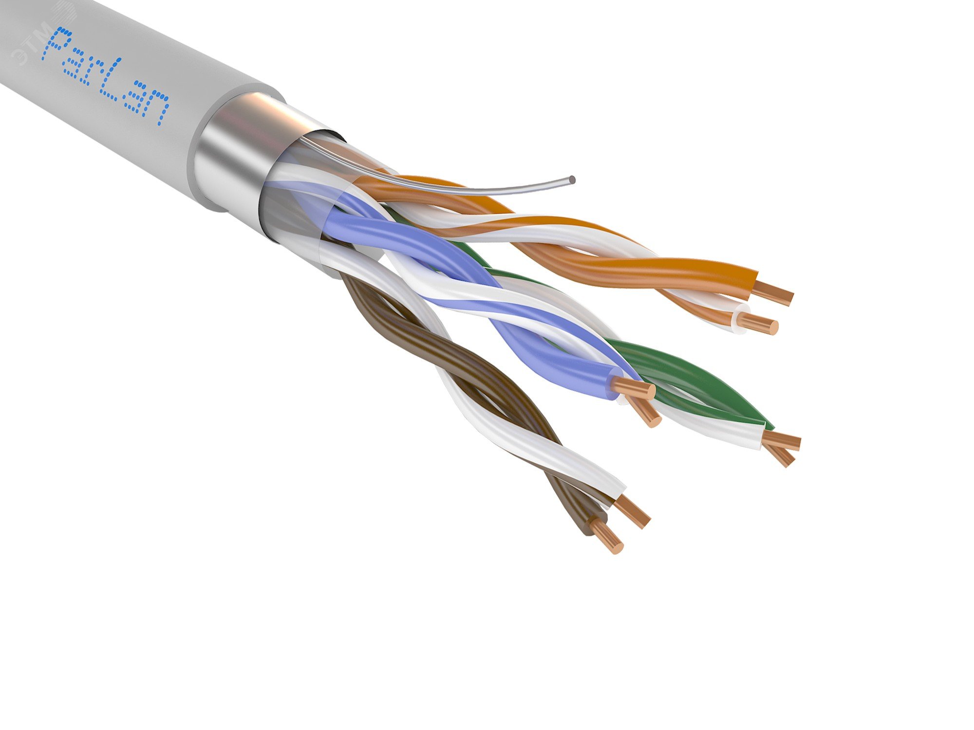Фото товара Витая пара ParLan F/UTP Cat 5e 4х2х0.52 PVC 100013
